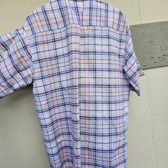 Cinch XL Short Sleeved Button Down Sport Shirt Plaid Pattern - Picture 7 of 7